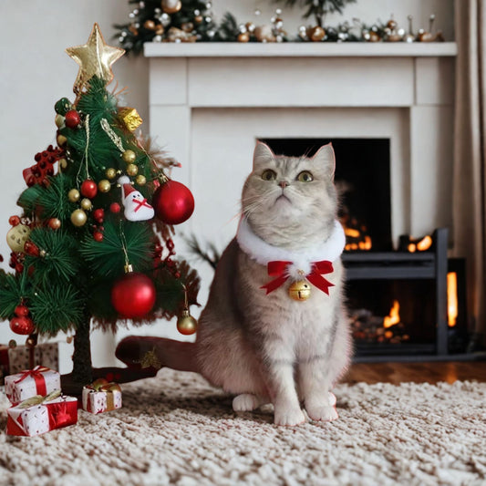 Holiday Elegance Pet Collar Scarf