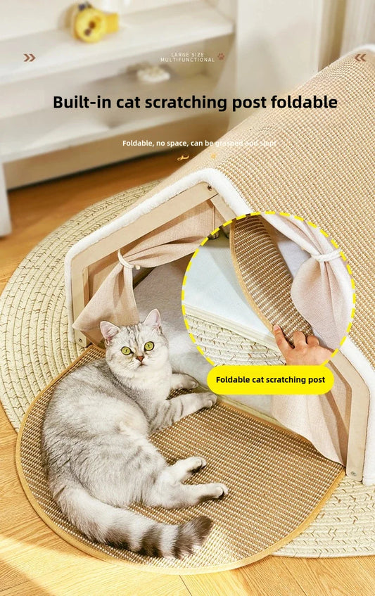 Soft Cozy Foldable Cat House