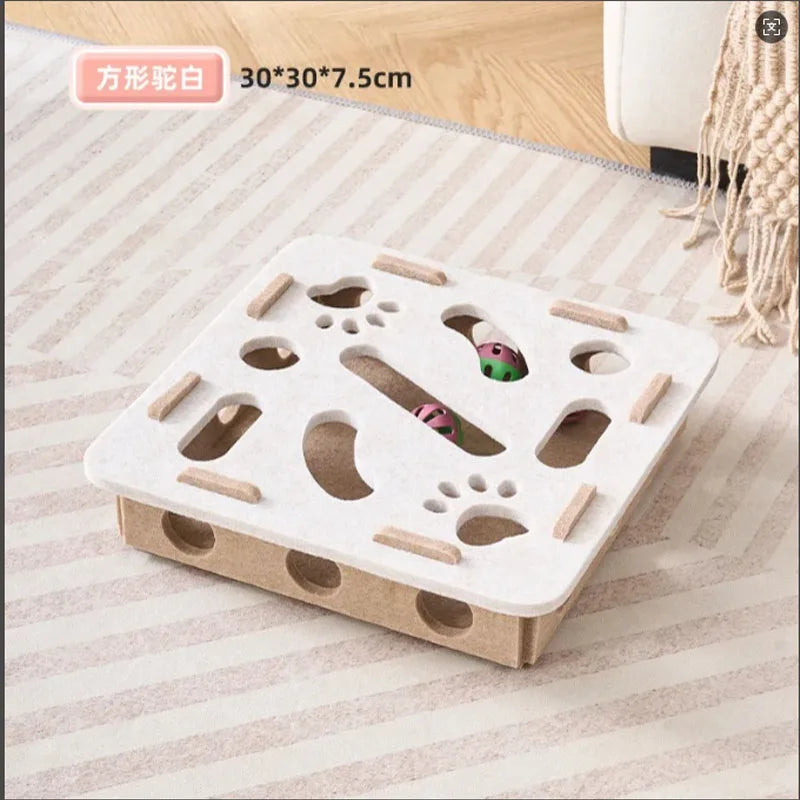 Interactive Felt Maze Toy for Your Cats