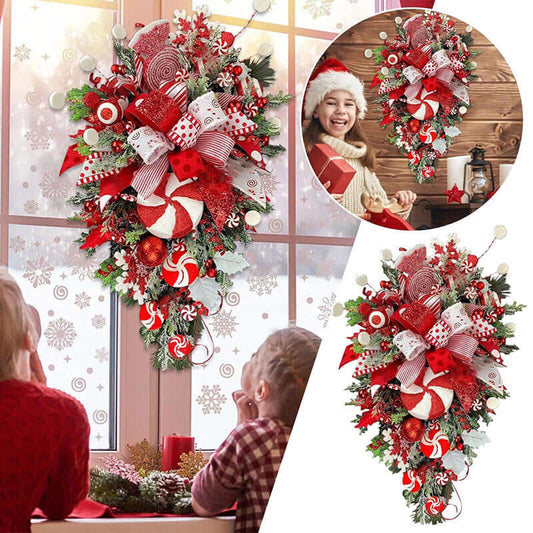 Christmas Candy Wreath Garland