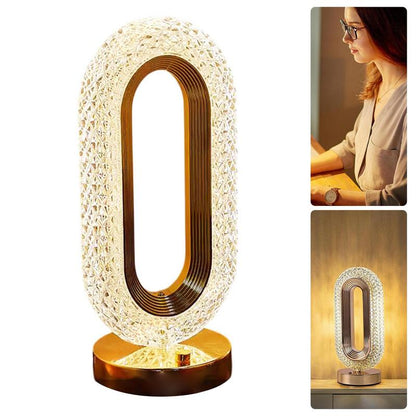 Rechargeable Crystal LED Night Light Lamp
