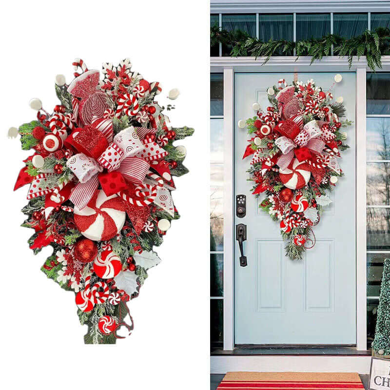 Christmas Candy Wreath Garland