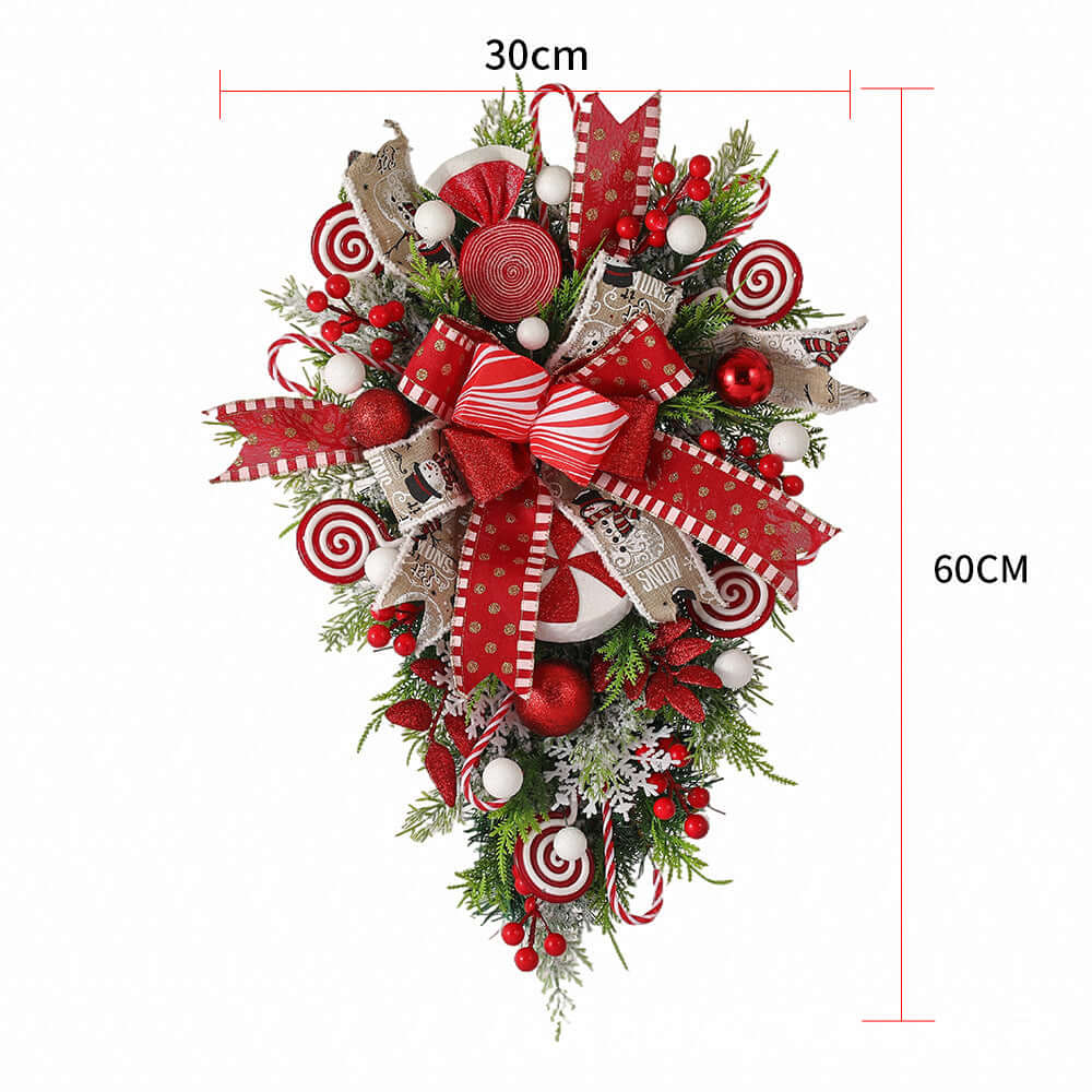 Christmas Candy Wreath Garland