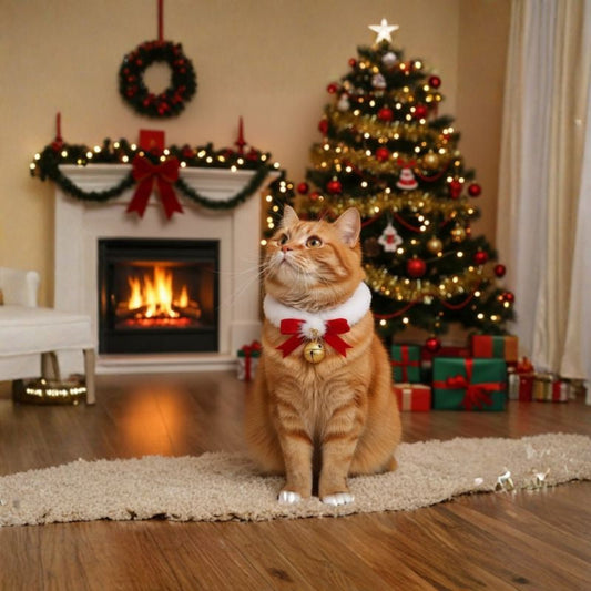 Holiday Elegance Pet Collar Scarf