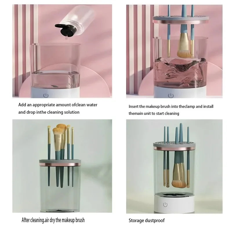 BlushBristle™ Electric Makeup Brush Cleaner