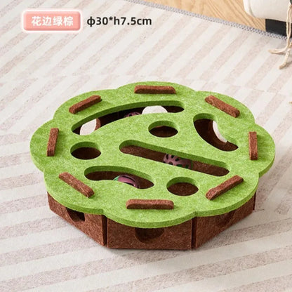 Interactive Felt Maze Toy for Your Cats