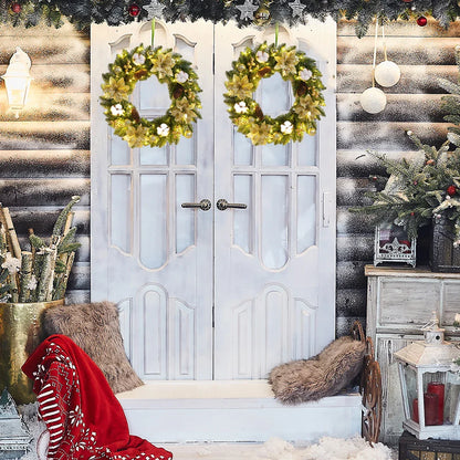 Welcome Christmas Door Wreaths
