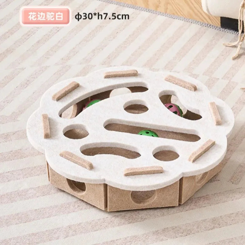 Interactive Felt Maze Toy for Your Cats