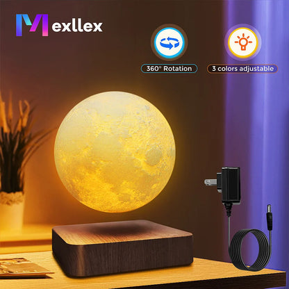 Magnetic Rotating Moon Lamp