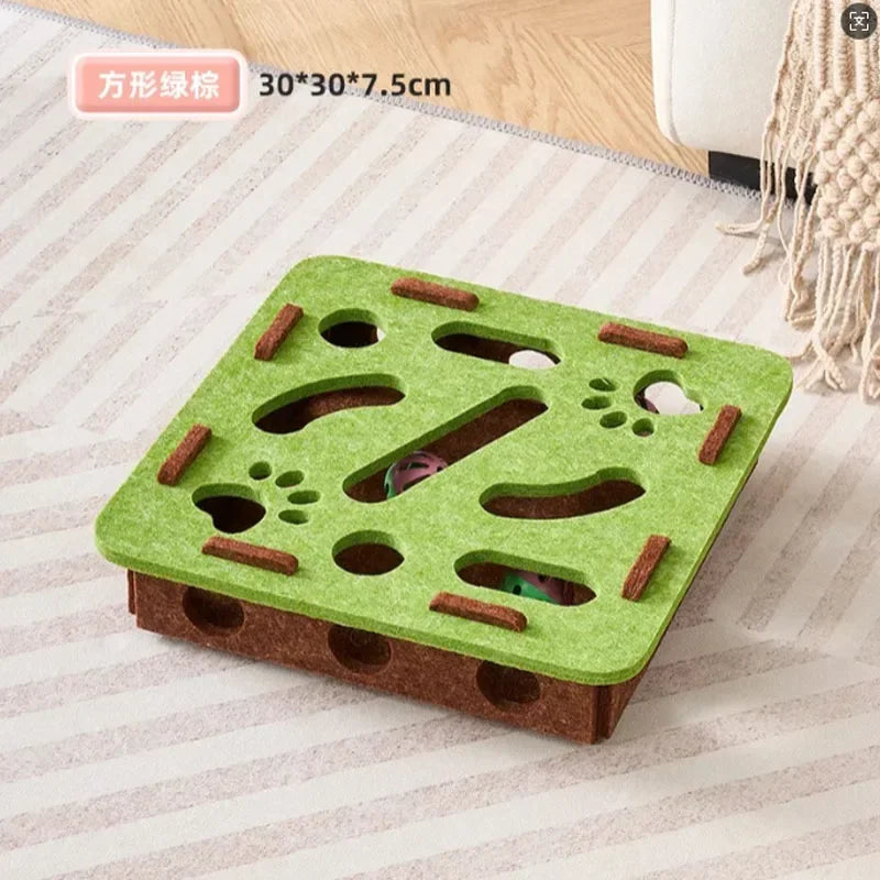 Interactive Felt Maze Toy for Your Cats