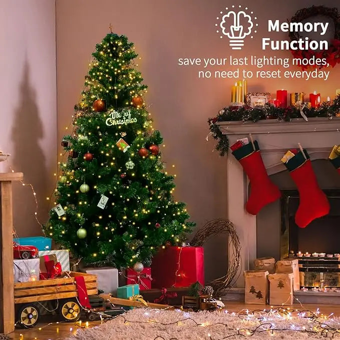 TwinkleFall™ Waterproof LED Holiday Light Ring