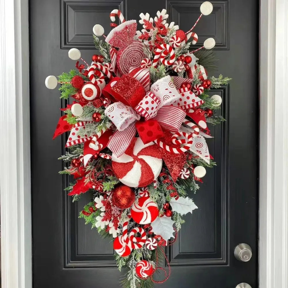 Christmas Candy Wreath Garland