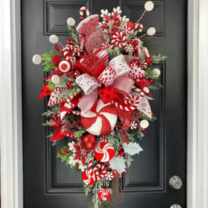 Christmas Candy Wreath Garland