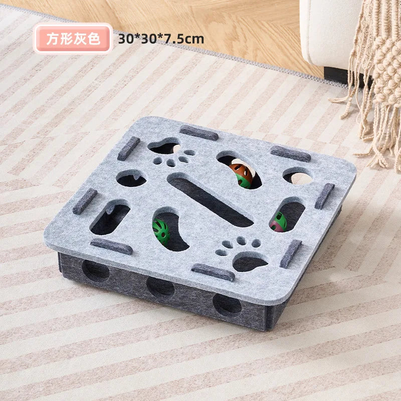 Interactive Felt Maze Toy for Your Cats