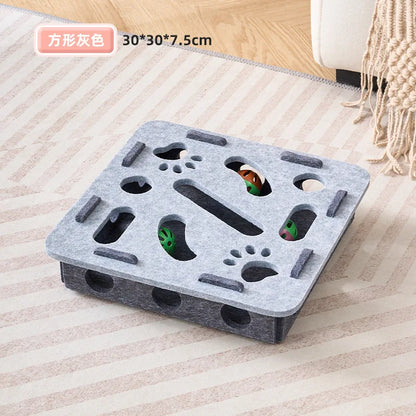Interactive Felt Maze Toy for Your Cats