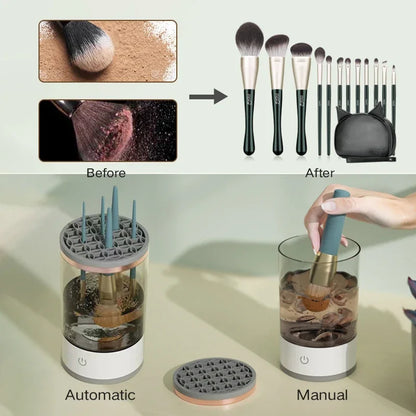 BlushBristle™ Electric Makeup Brush Cleaner