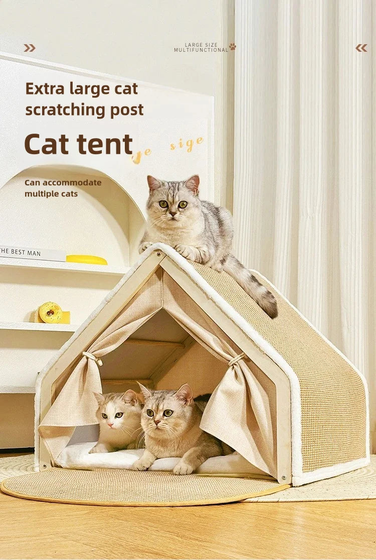 Soft Cozy Foldable Cat House