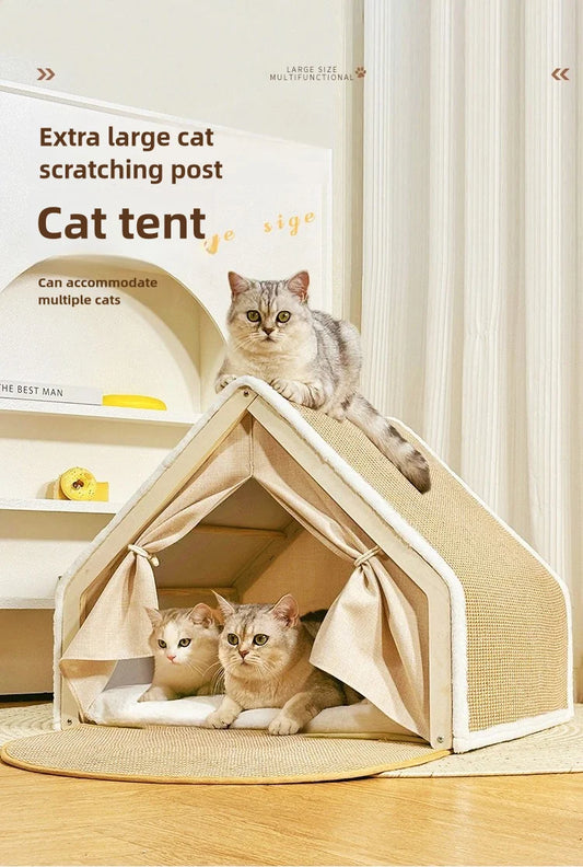 Soft Cozy Foldable Cat House