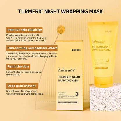 Kojic Acid Turmeric Overnight Wrapping Peel Off Mask