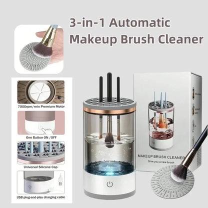 BlushBristle™ Electric Makeup Brush Cleaner