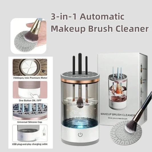 BlushBristle™ Electric Makeup Brush Cleaner