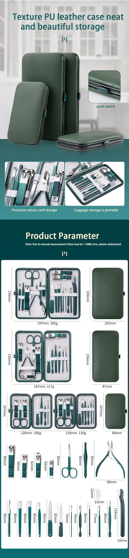 Ultimate Precision Nail Care Kit for Salon-Level Finish