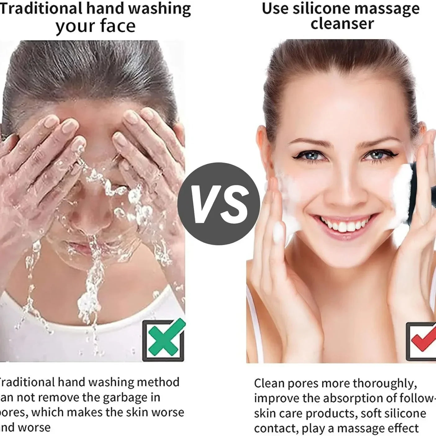 Silicone Manual Facial Cleansing Brush