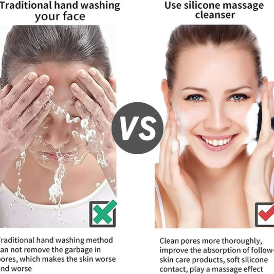 Silicone Manual Facial Cleansing Brush