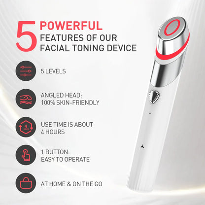 Age-R Booster™ 4-in-1 Skin Care Wand – Microcurrent, Red Light & Warm Facial Therapy