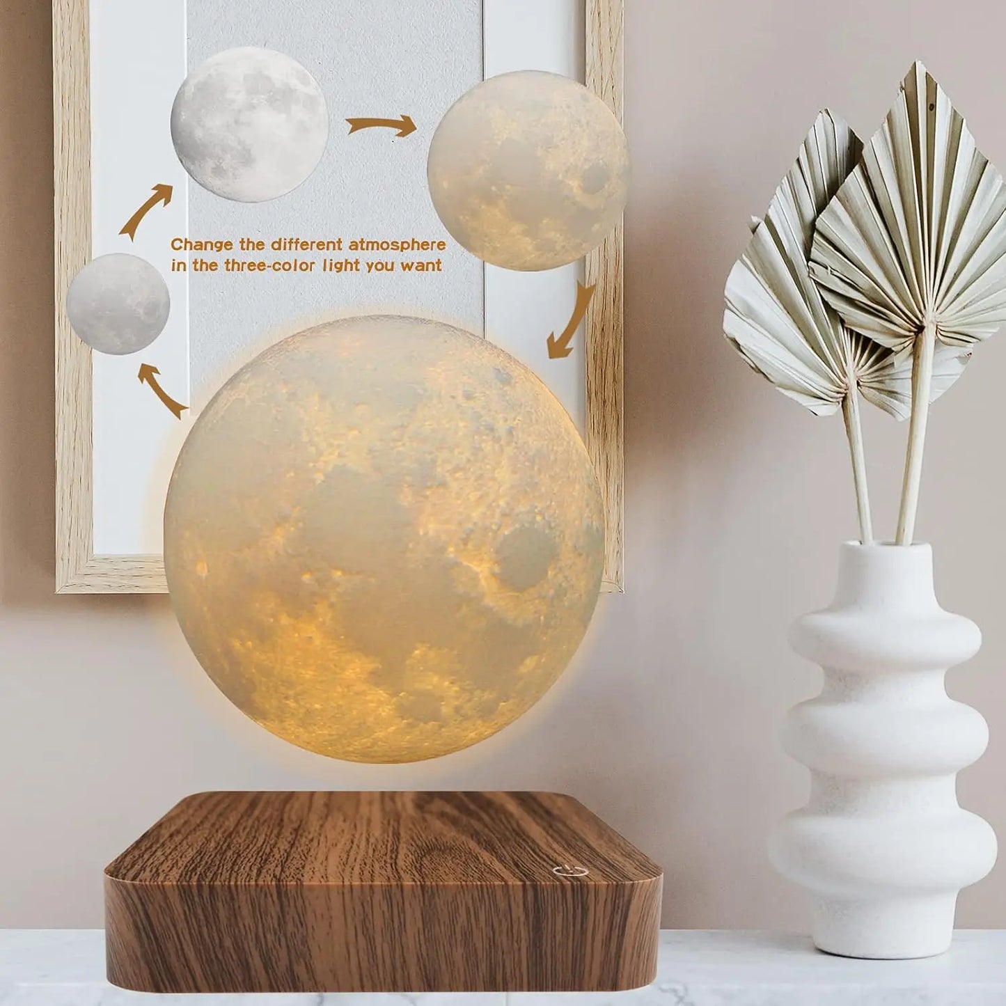 Magnetic Rotating Moon Lamp