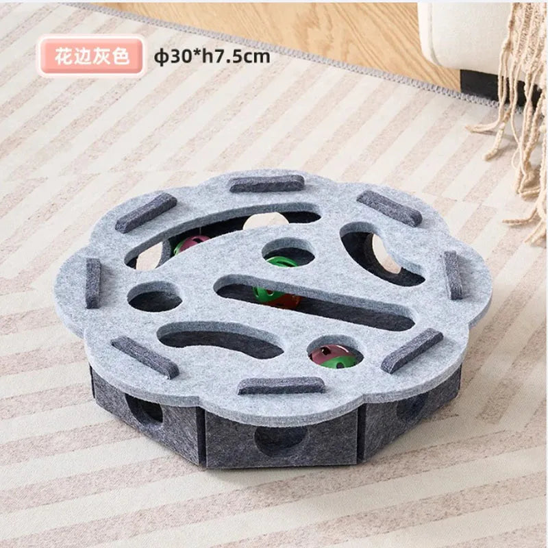 Interactive Felt Maze Toy for Your Cats