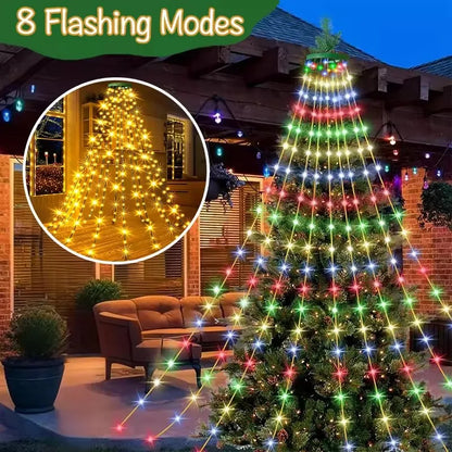TwinkleFall™ Waterproof LED Holiday Light Ring