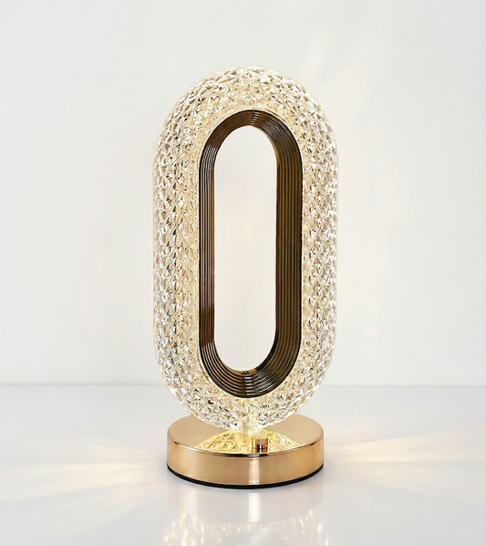 Rechargeable Crystal LED Night Light Lamp