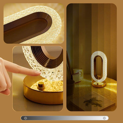 Rechargeable Crystal LED Night Light Lamp