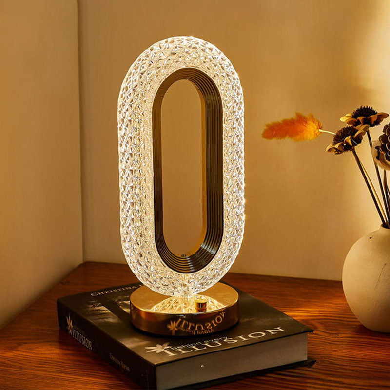 Rechargeable Crystal LED Night Light Lamp