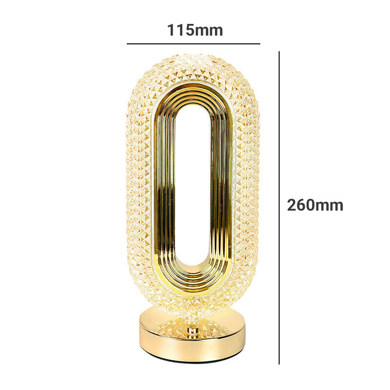 Rechargeable Crystal LED Night Light Lamp