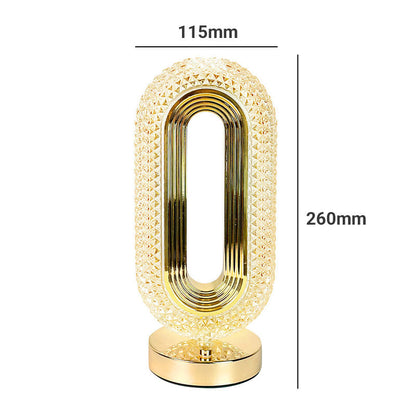 Rechargeable Crystal LED Night Light Lamp