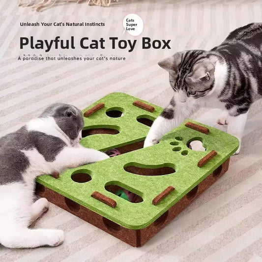 Interactive Felt Maze Toy for Your Cats