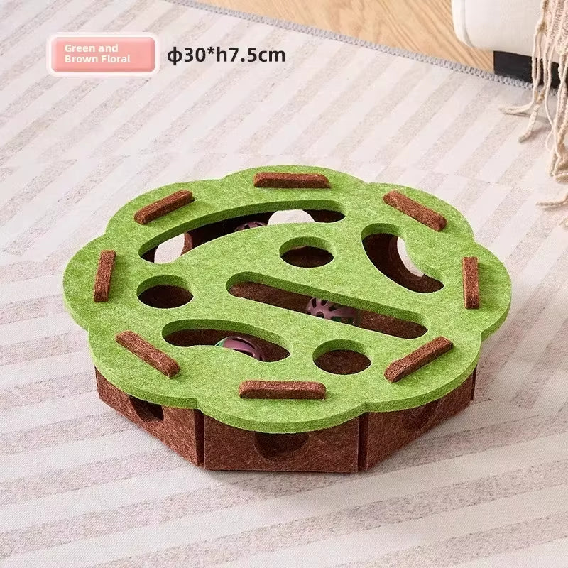 Interactive Felt Maze Toy for Your Cats