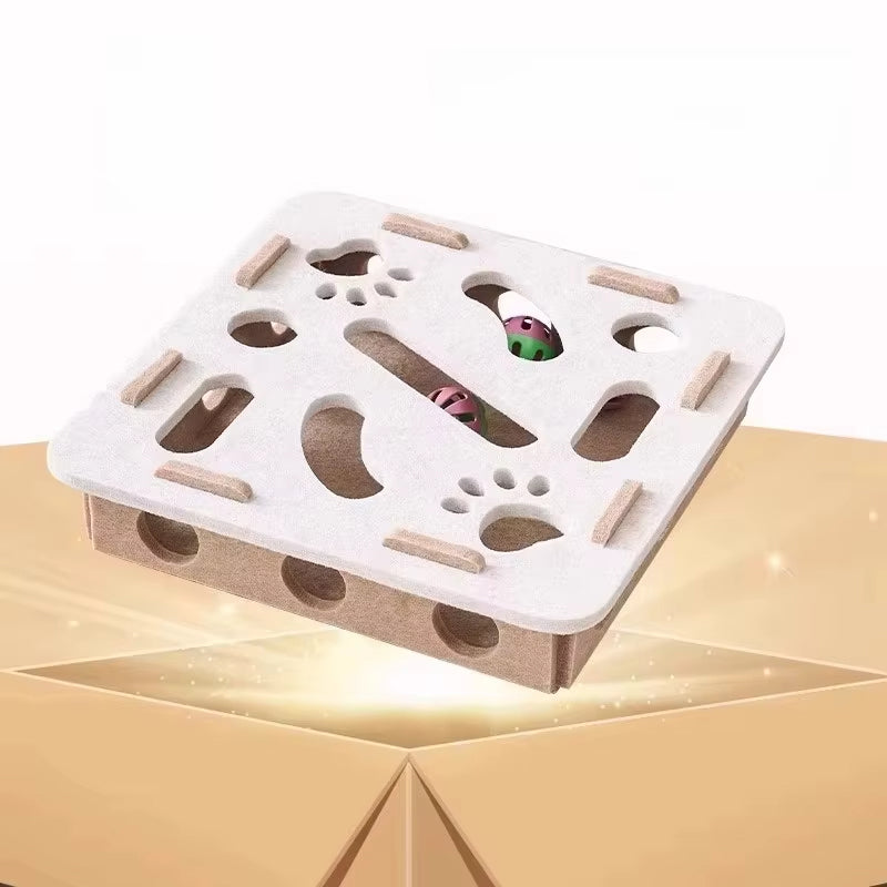 Interactive Felt Maze Toy for Your Cats