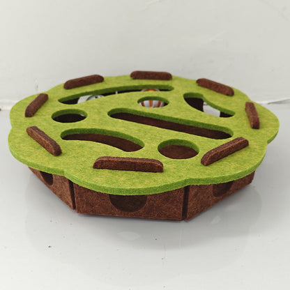 Interactive Felt Maze Toy for Your Cats